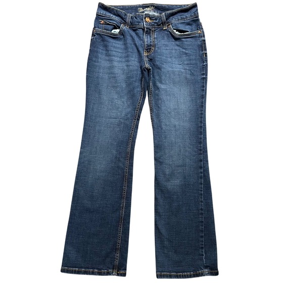 Wrangler Denim - Wrangler Bootcut Jeans Women 7x30 Blue Medium Wash Stretch Denim 1009MWZMS